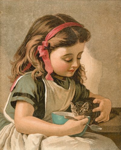 Petit Déjeuner de Kitty - Sophie Gengembre Anderson